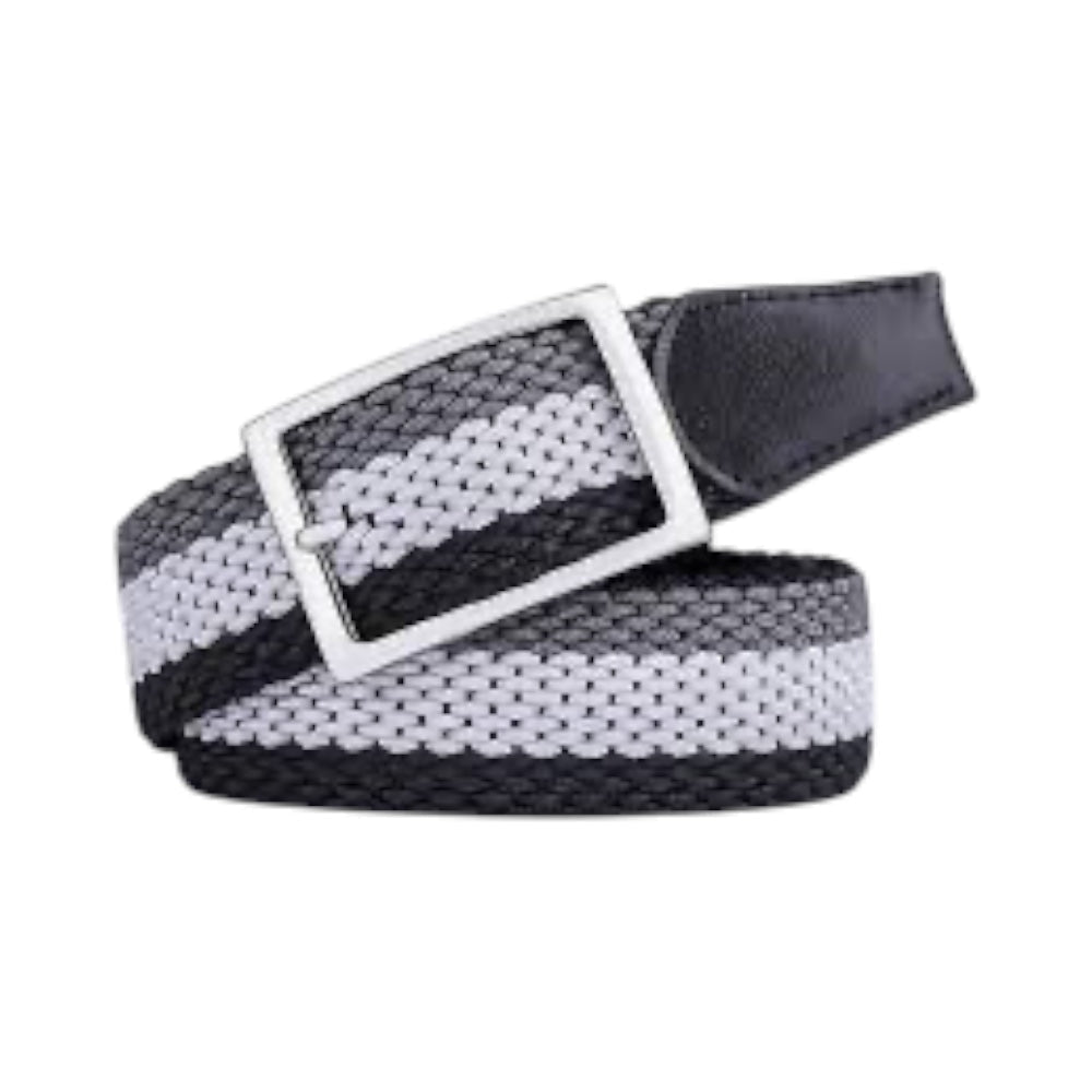 Bea Active Woven Stretch Belt Grey/Wht/Blk
