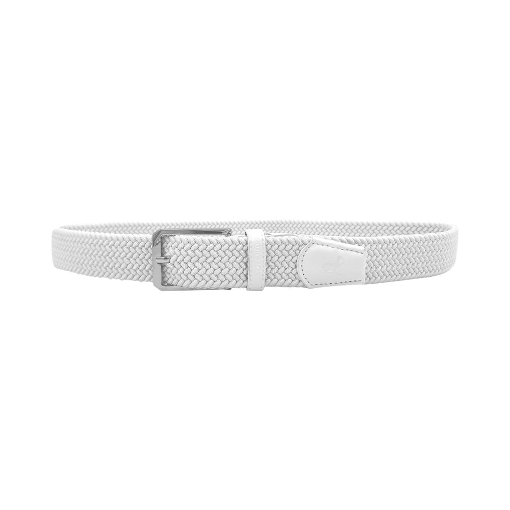 Bea Active Woven Stretch White Belt