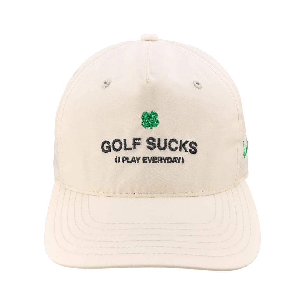 Black Clover Golf Sucks Ivory Cap