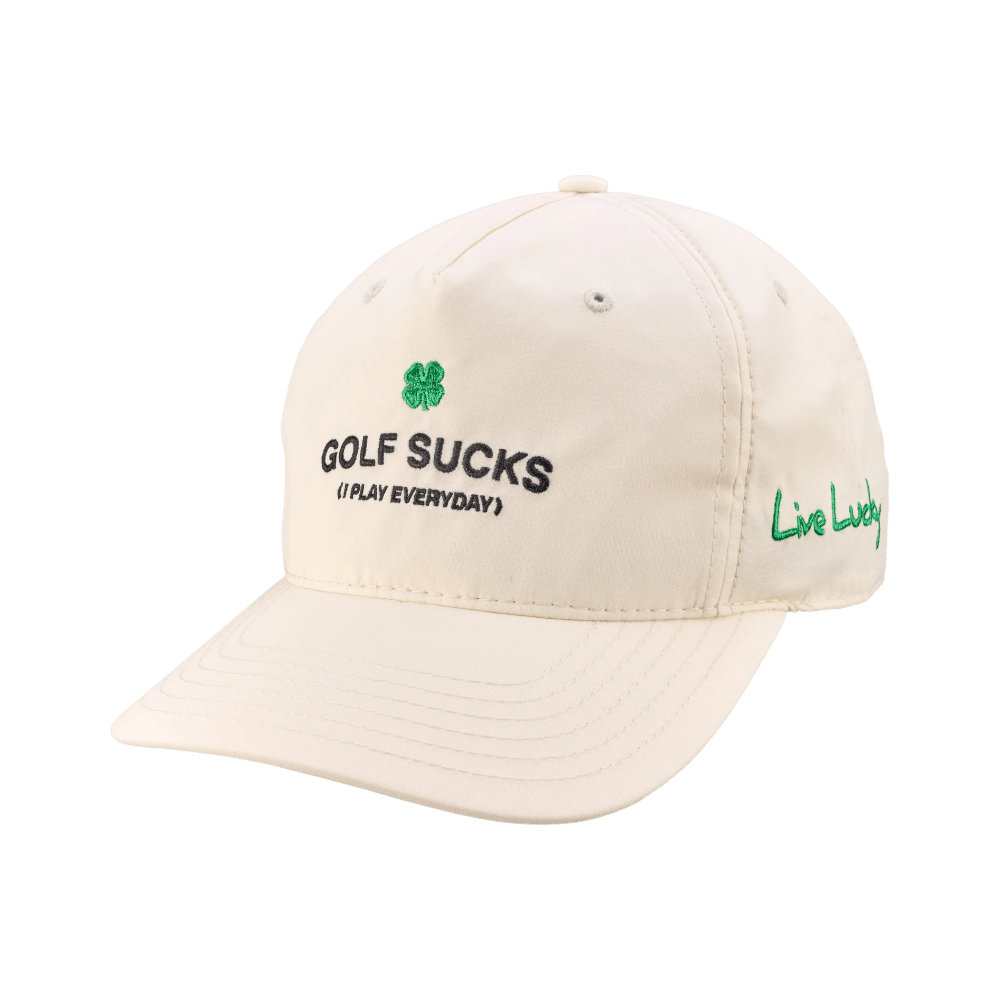 Black Clover Golf Sucks Ivory Cap