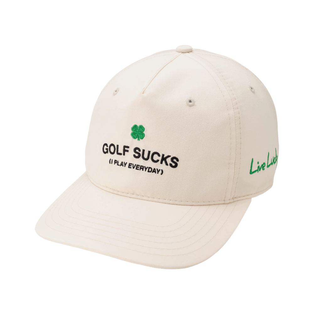 Black Clover Golf Sucks Ivory Cap