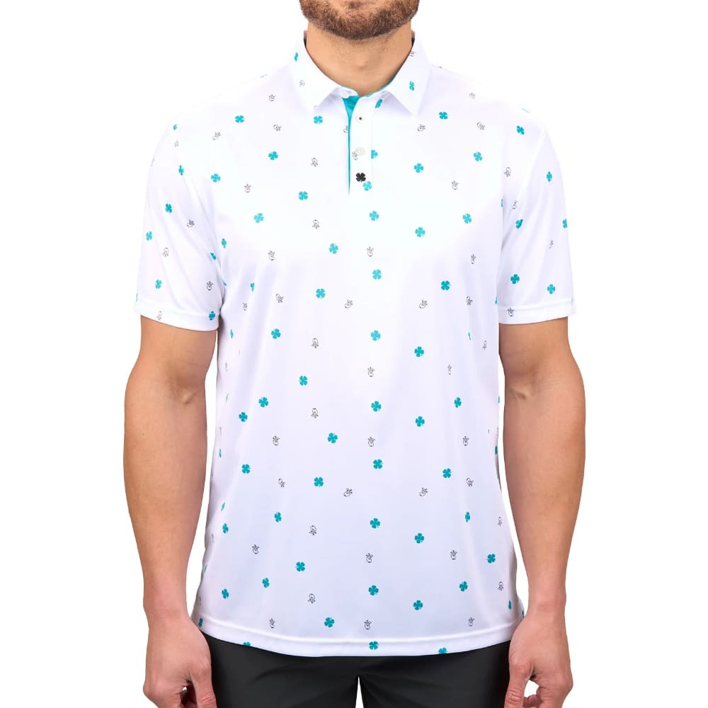 Black Clover Tweet White Polo