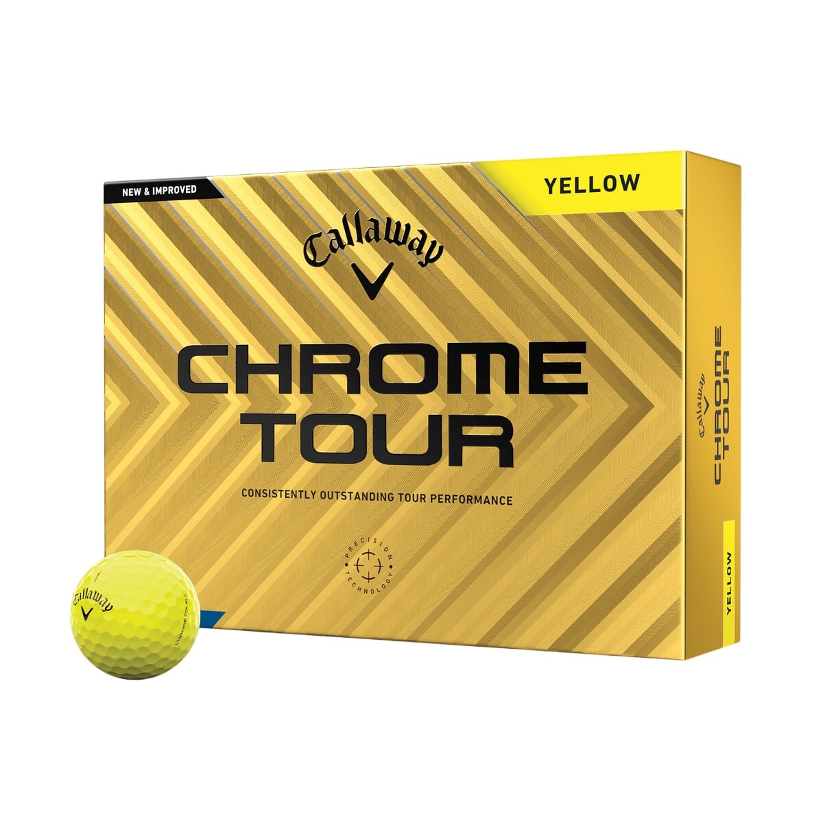 Callaway Chrome Tour 24 Yellow Golf Balls