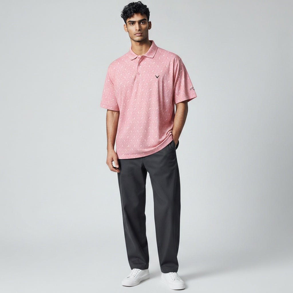 Callaway Dolphin Text Pink Shirt