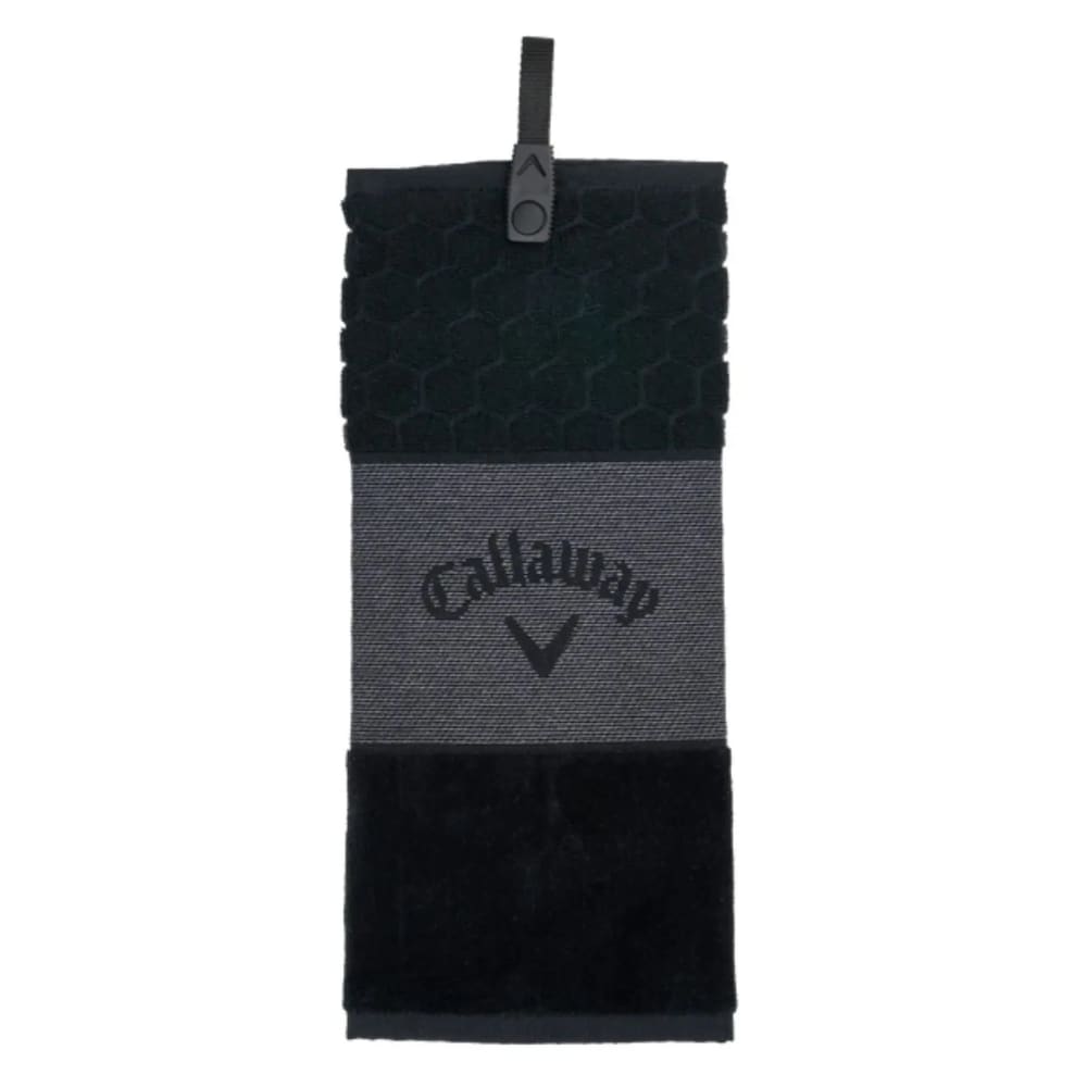 Callaway Tri-Fold Black Towel