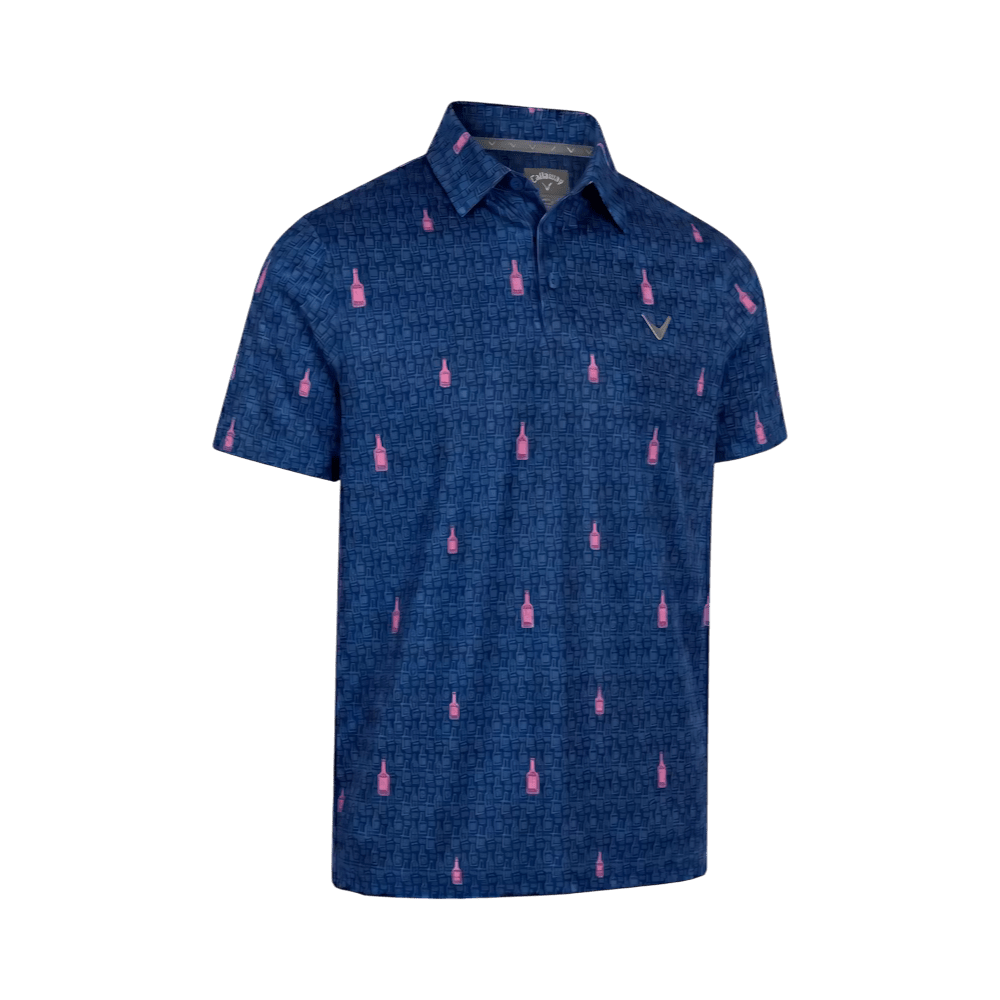 Callaway Whiskey Print Blue Shirt