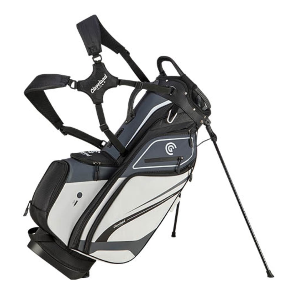 Cleveland Saturday Stand Bag White/Black/Charcoal