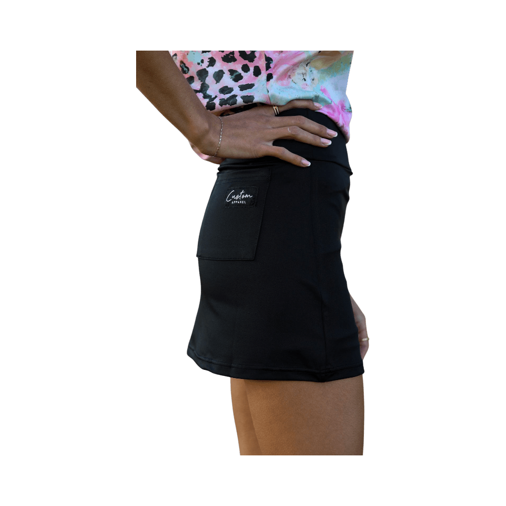 Custom Apparel Ladies Black Skirt
