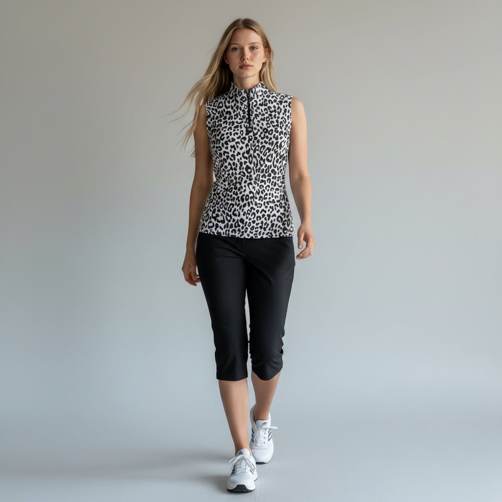 Custom Apparel Ladies Cheetah Chic Sleeveless Shirt