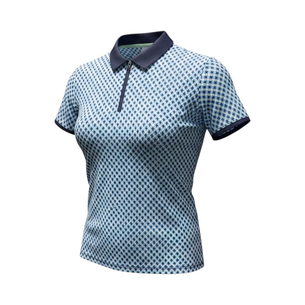 Cutter and Buck Argyle Mulit Navy Ladies Shirt