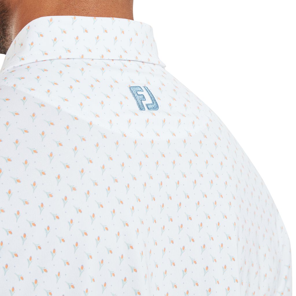 Footjoy EU Flower Bud Foulard White Polo