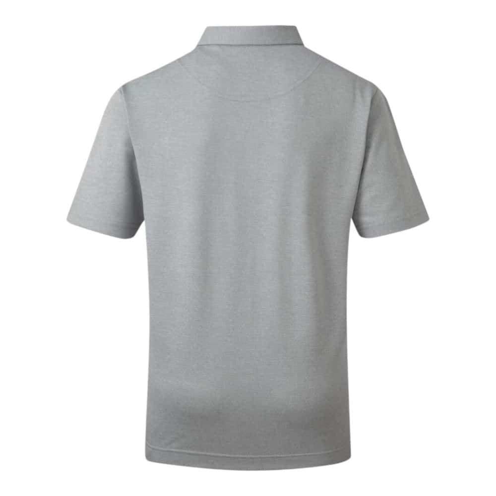 FootJoy Junior Stretch Pique Solid Heather Grey Polo