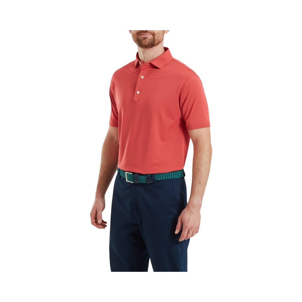 FootJoy Lisle Solid Nantucket Red Shirt