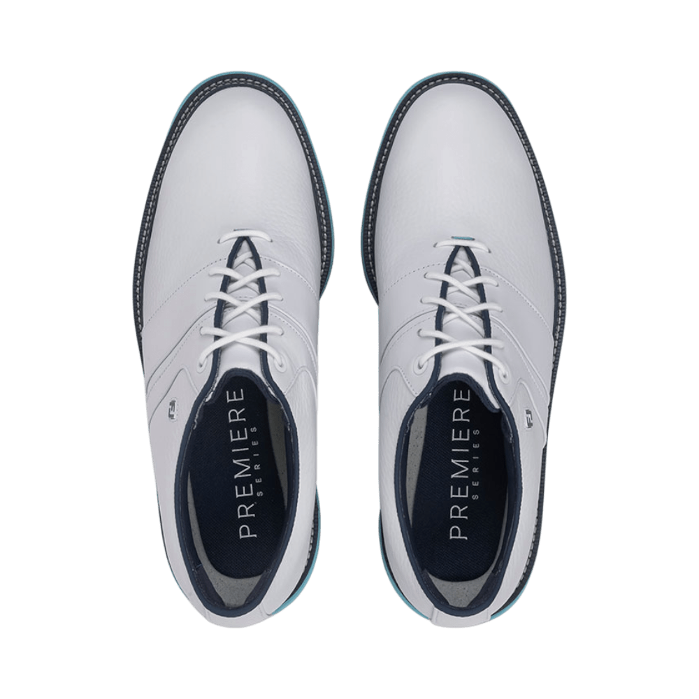 FootJoy Premier Series Packard White/Navy/Blue Golf Shoe