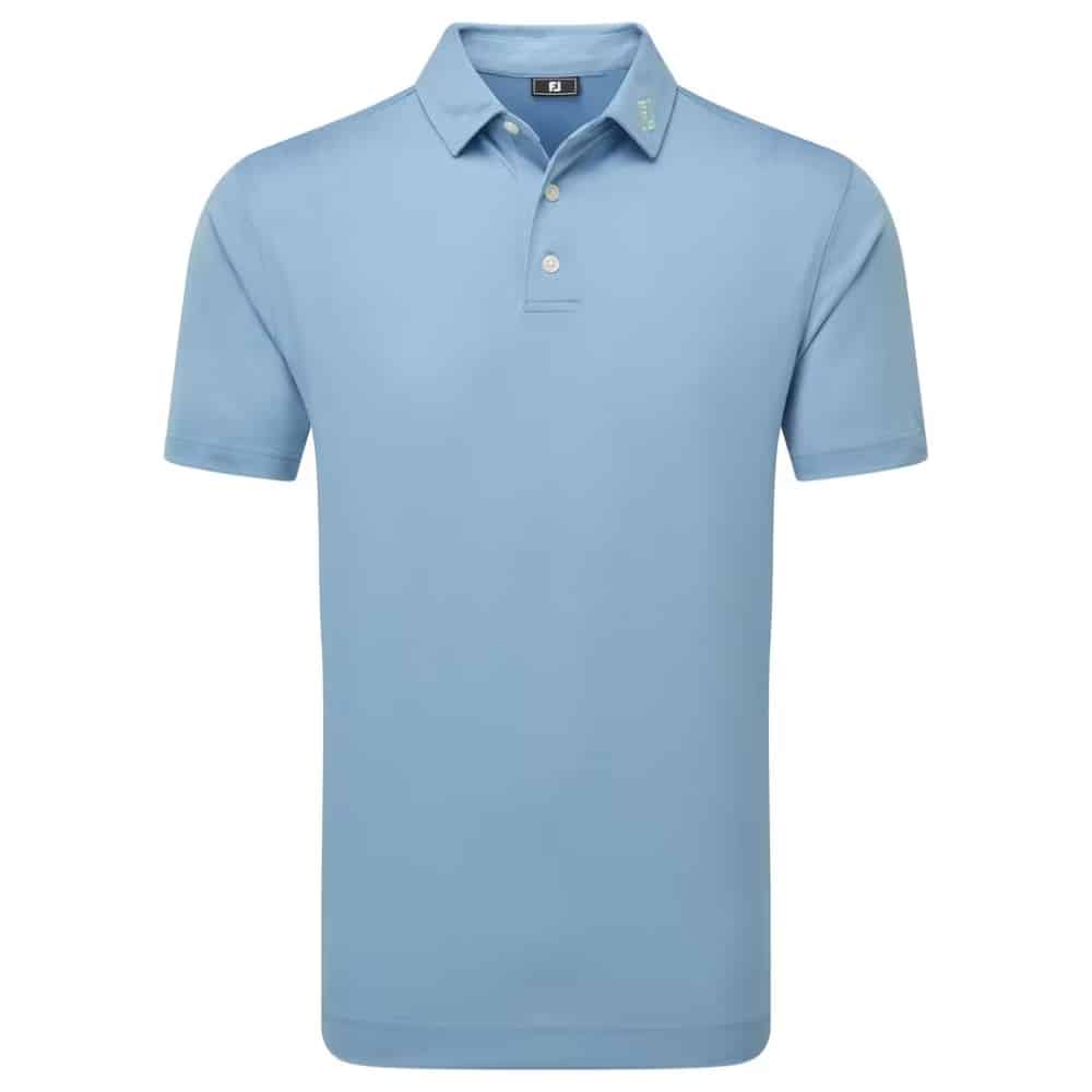 Footjoy Stretch Pique Solid Blue Jay Polo