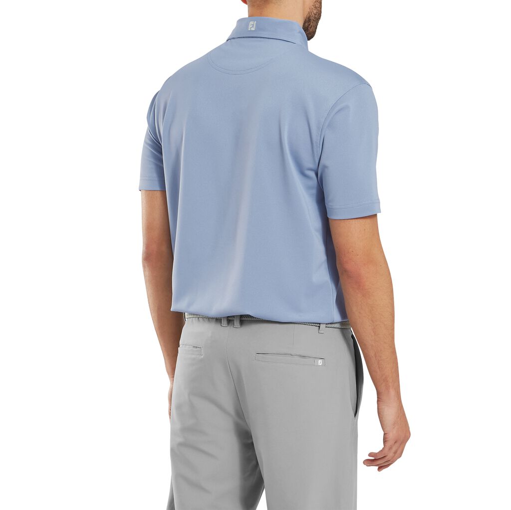 Footjoy Stretch Pique Solid Blue Jay Polo