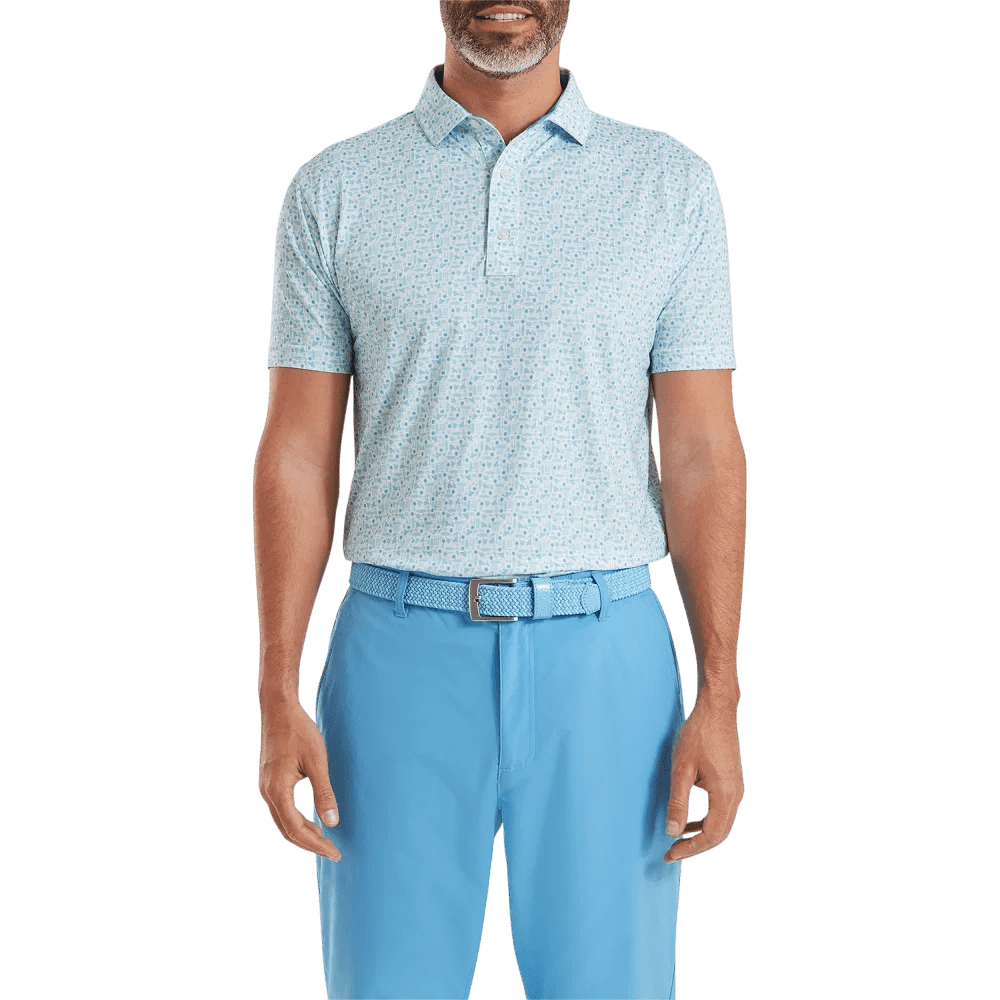 FootJoy Surfs Up Deep Reef/White/Sea Glass/Blue Reef Shirt