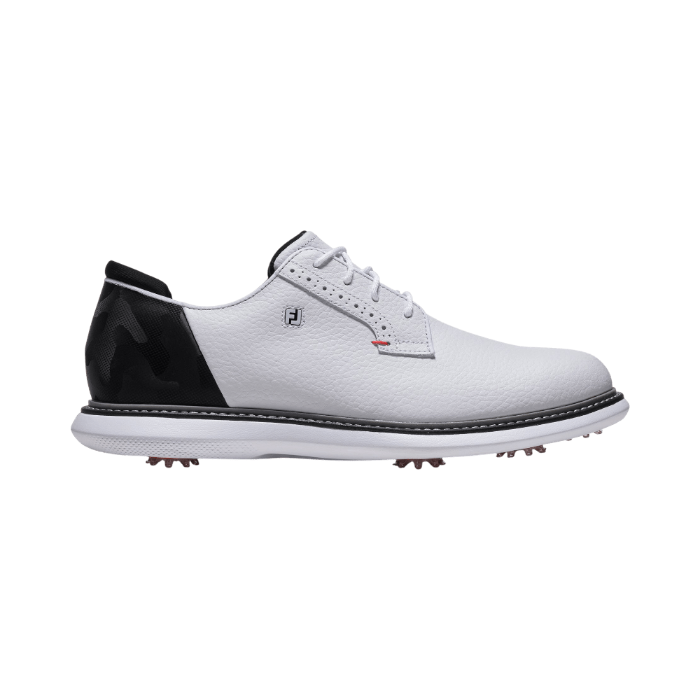 FootJoy Traditions Blucher White/Black/Red Golf Shoe