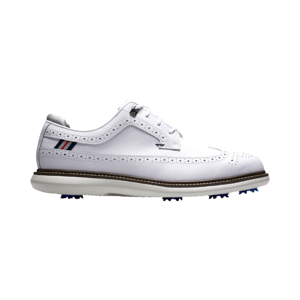 FootJoy Traditions White Wing Tip Golf Shoes