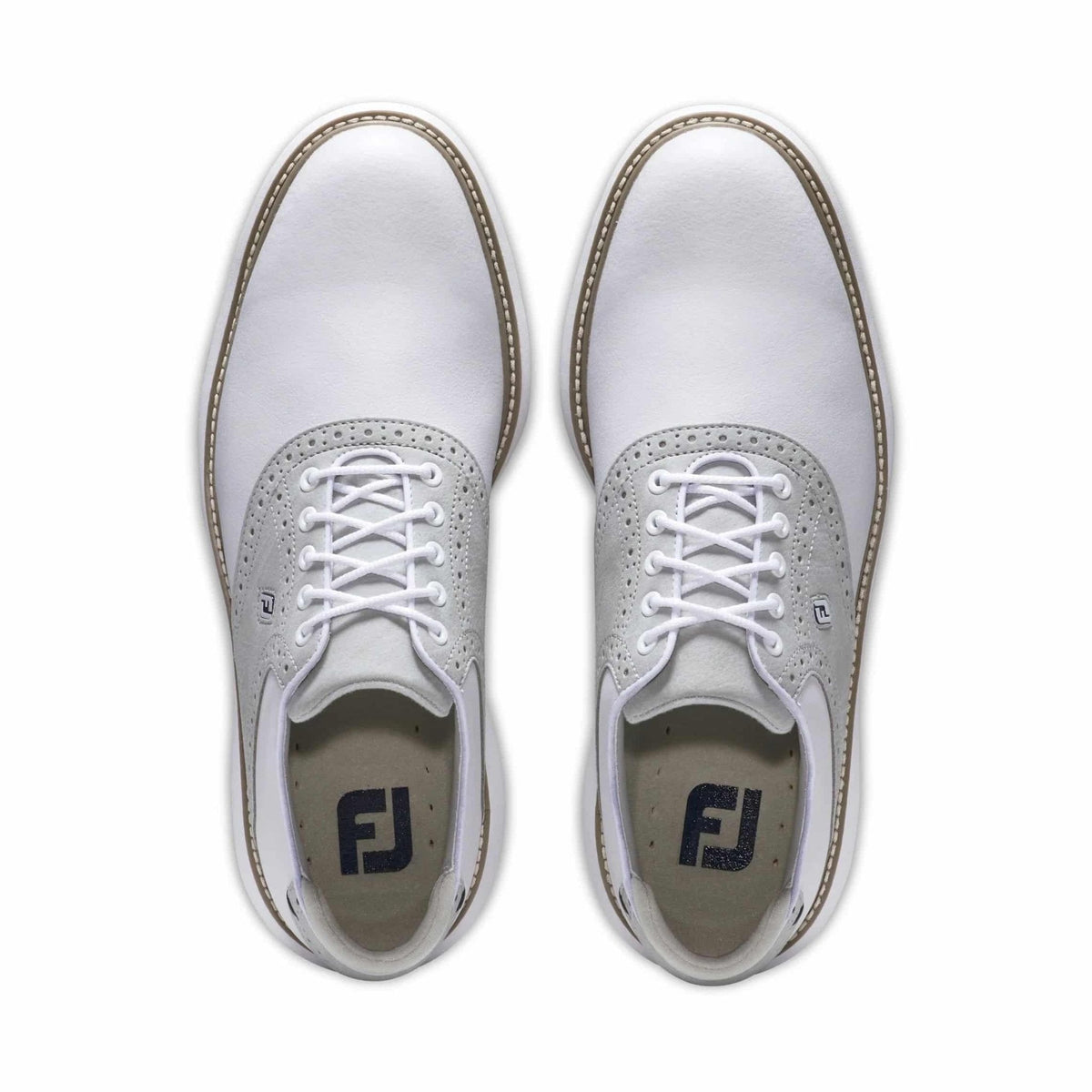 FootJoy Traditions White/Grey Golf Shoe