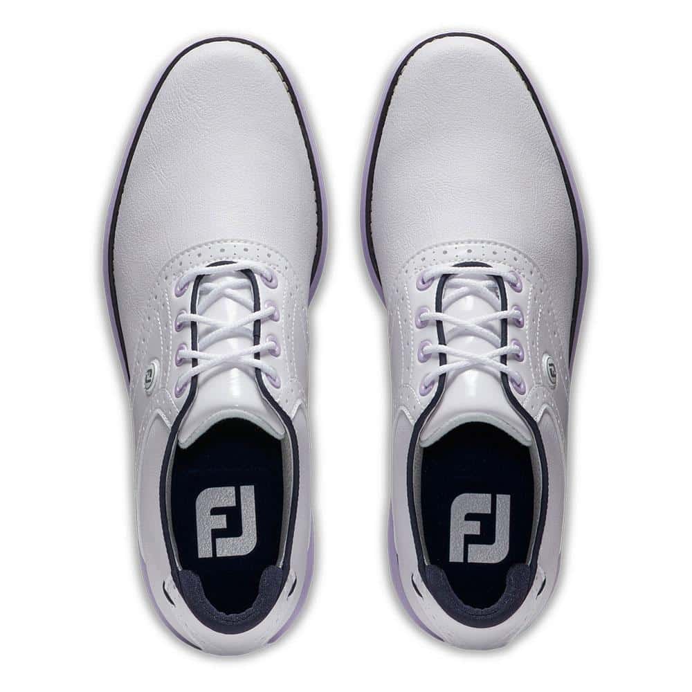 FootJoy Traditions White/Navy/Purple Shoes