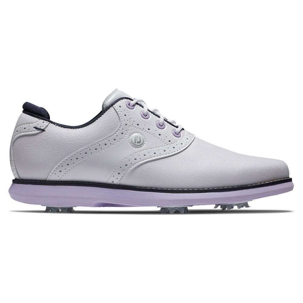 FootJoy Traditions White/Navy/Purple Shoes