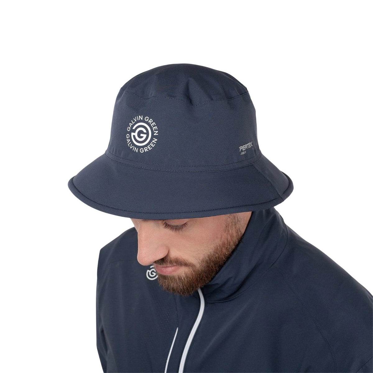 Galvin Green Aiden Navy Bucket Hat
