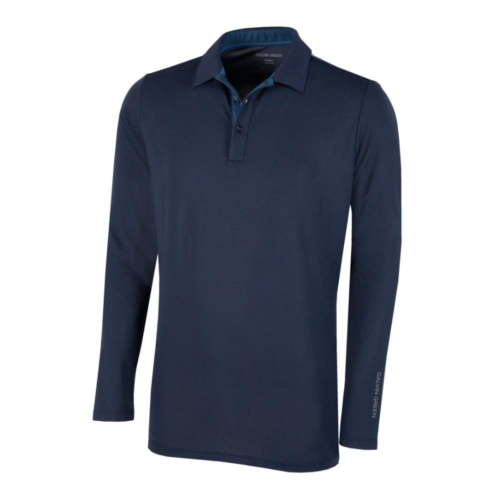 Galvin Green Marwin Long Sleeve Navy Shirt