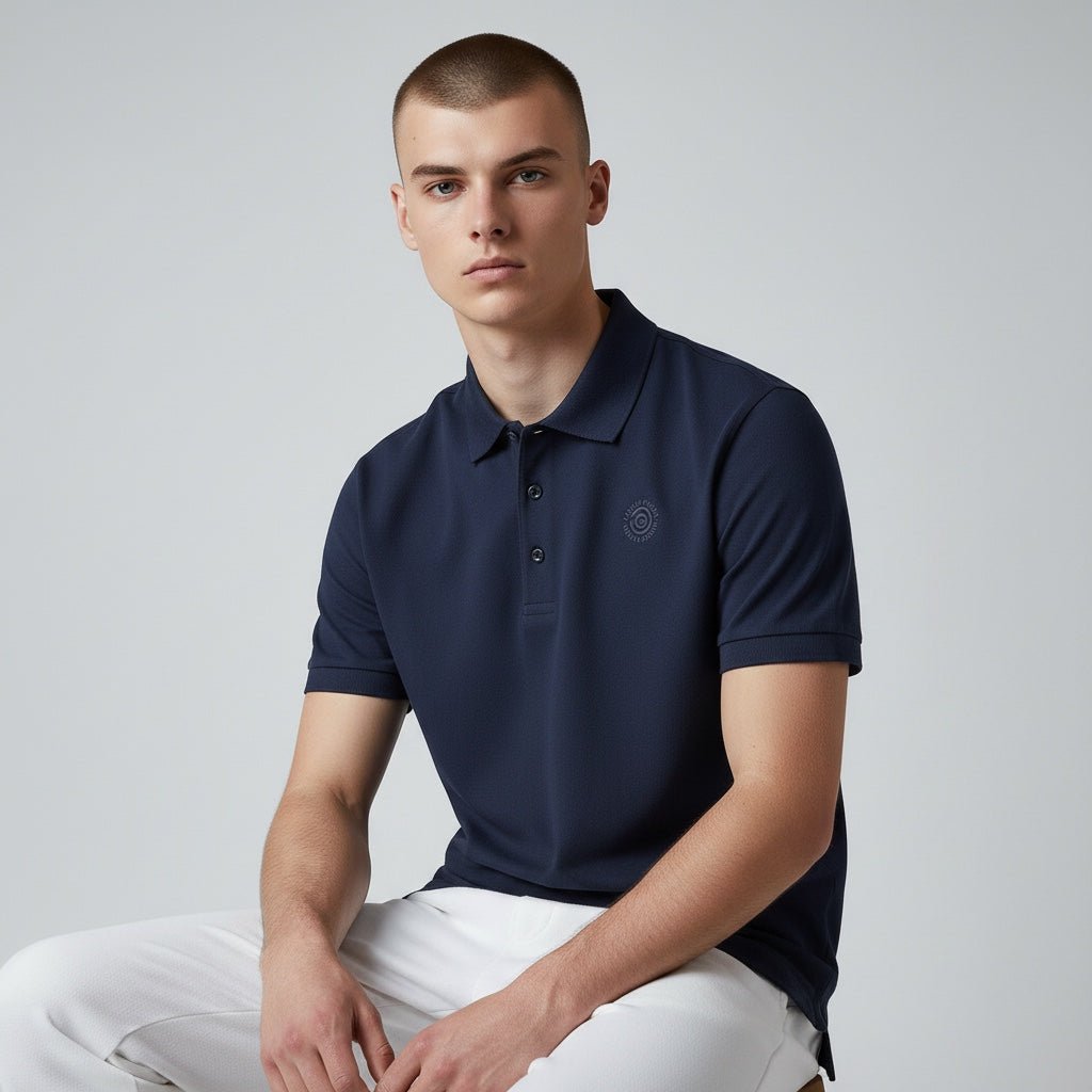 Galvin Green Maximillian Black Golf Shirt