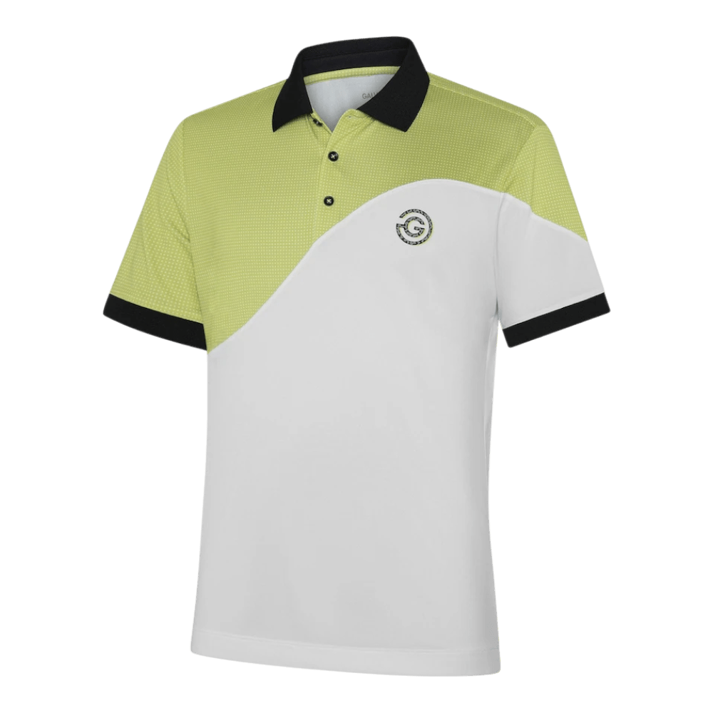 Galvin Green Myron White/Sunny Lime Polo