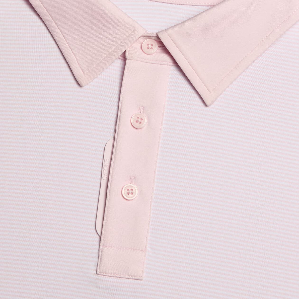 G/FORE Feeder Stripe Tech Blush Polo