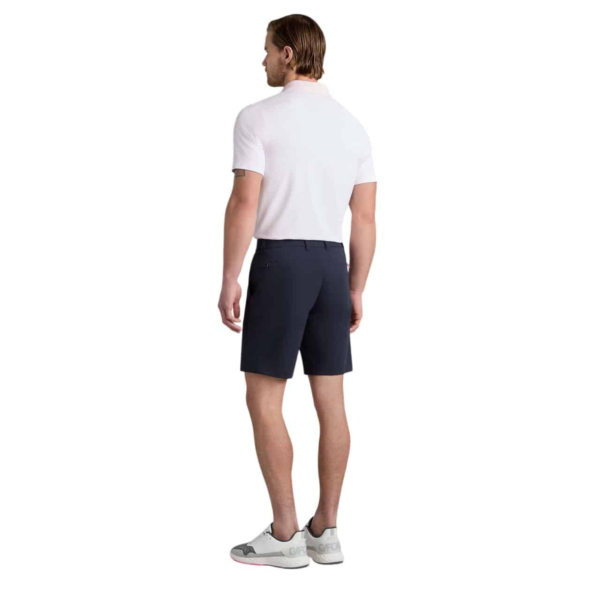 G/FORE Feeder Stripe Tech Blush Polo