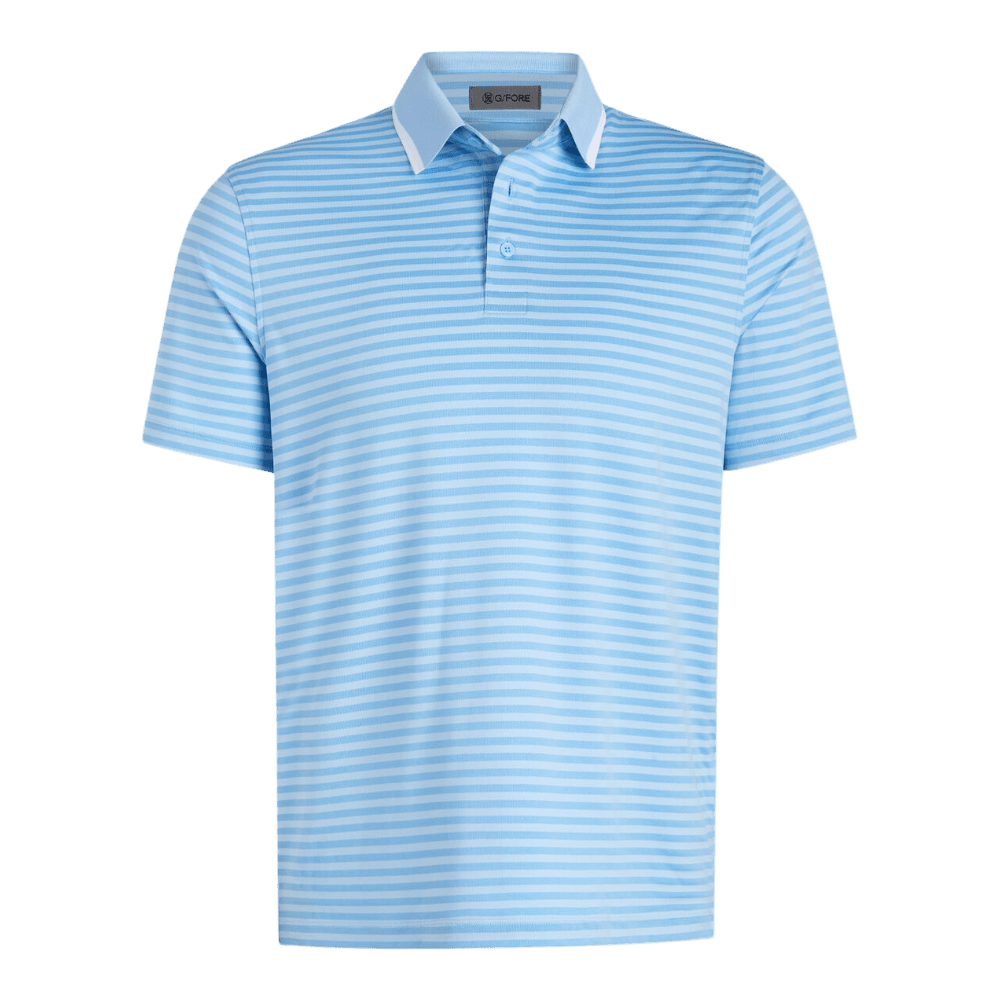 G/FORE Perforated Stripe Baja Polo