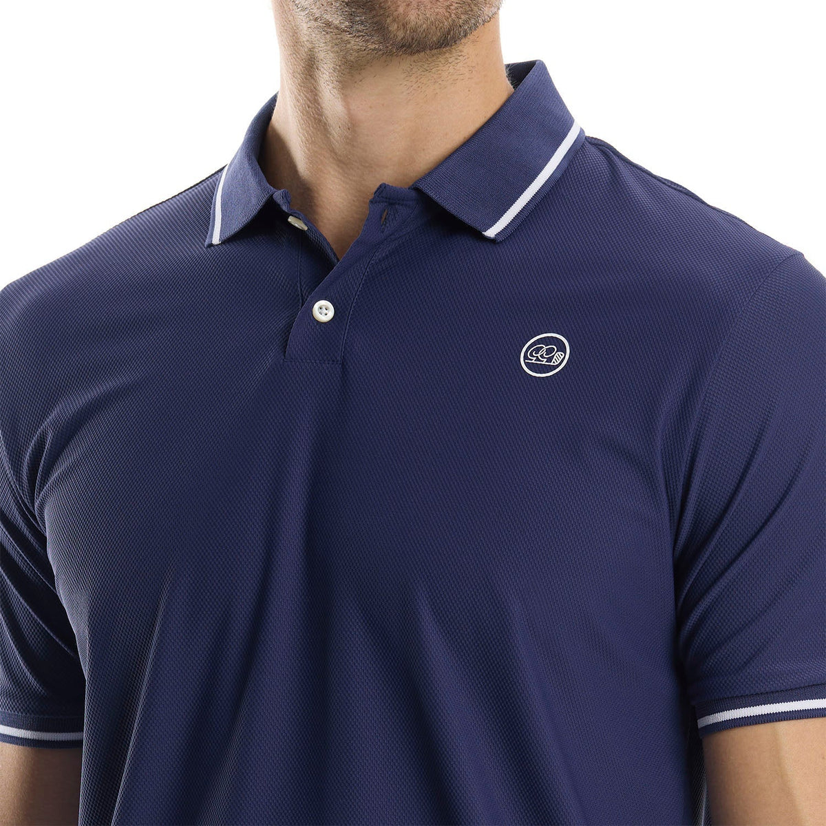 Good Good Midnight Textured Polo