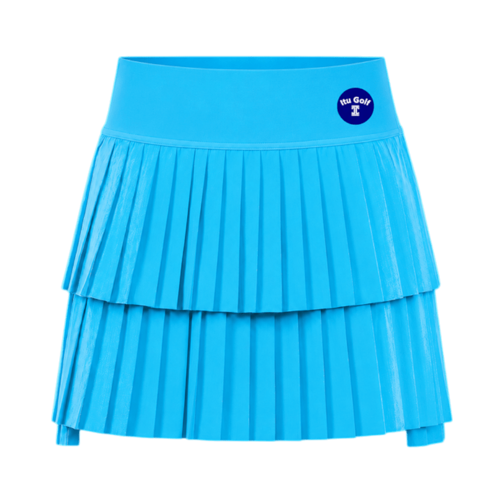 ITU Golf Layered Pleated Blue Skort