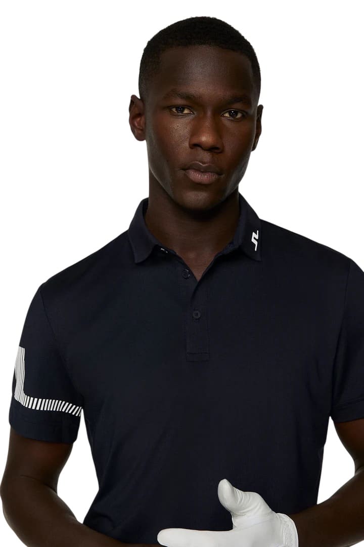 J.Lindeberg Heath Strike Navy Golf Polo