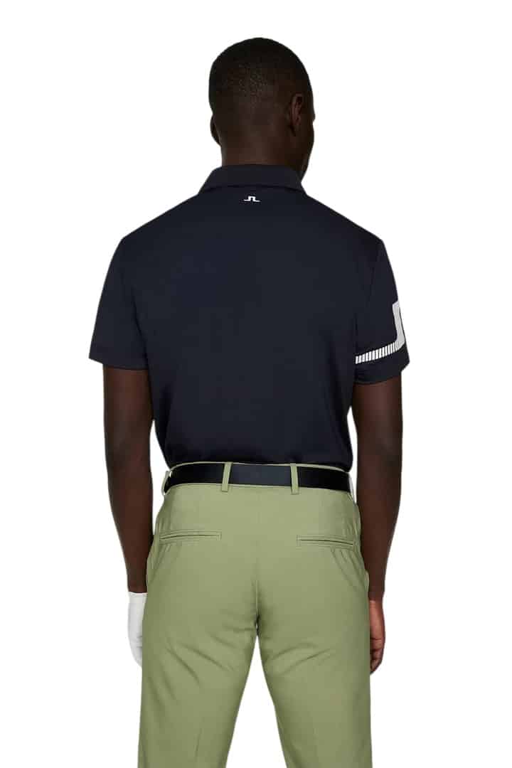 J.Lindeberg Heath Strike Navy Golf Polo