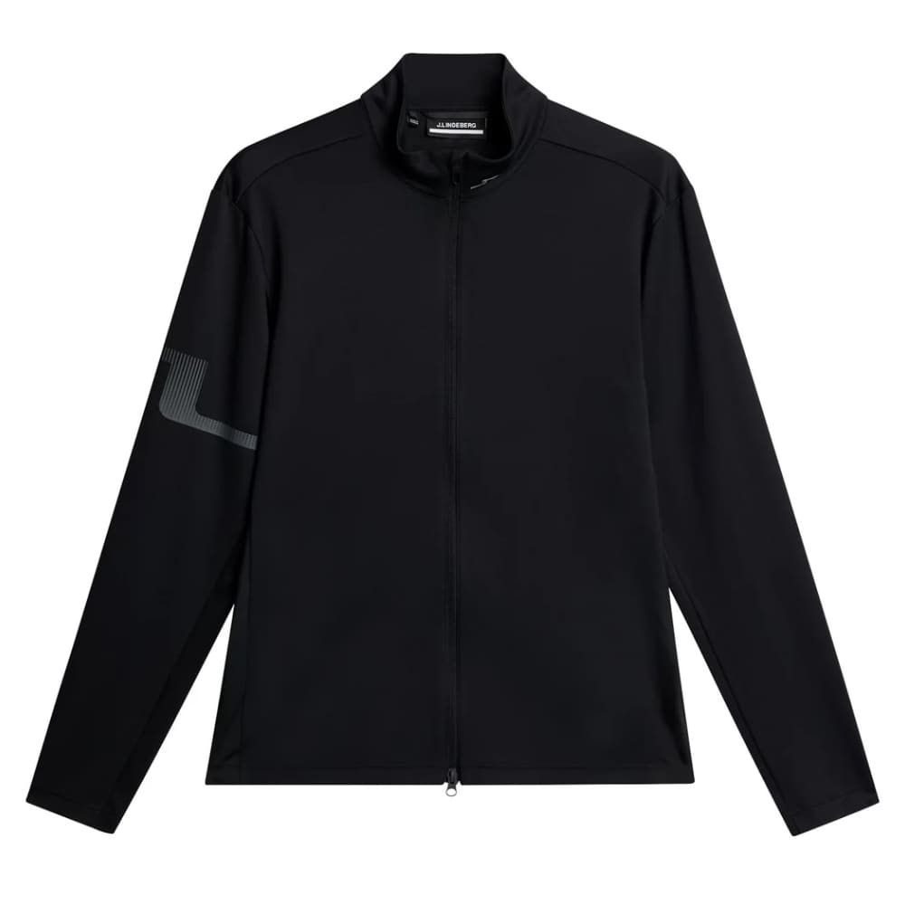 J.Lindeberg Heath Zip Black Mid Layer