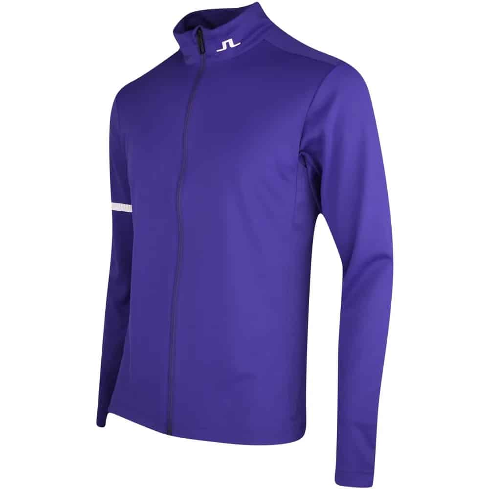 J.Lindeberg Heath Zip Deep Wisteria Mid Layer