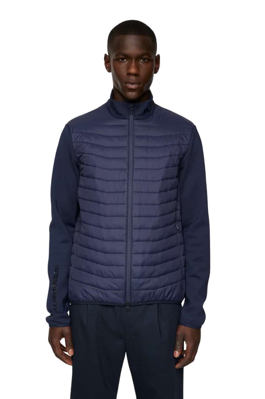 J.Lindeberg Holden Quilt Navy Hybrid Jacket