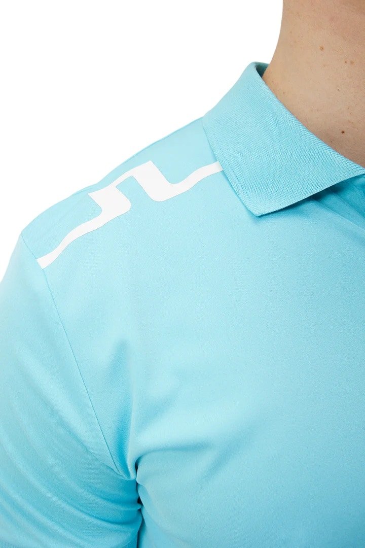 J.Lindeberg Lionel Reg Fit Blue Curacao Sky Golf Polo