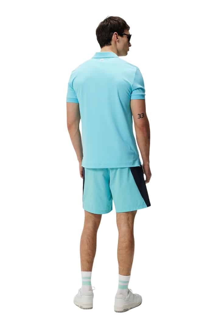 J.Lindeberg Lionel Reg Fit Blue Curacao Sky Golf Polo