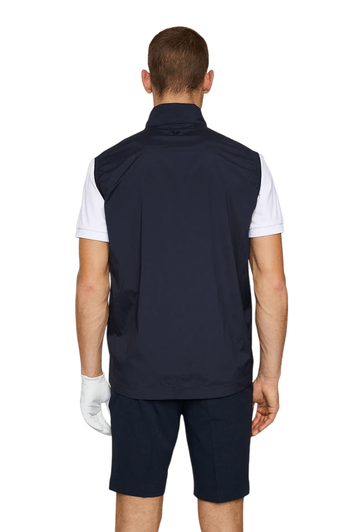 J.Lindeberg Navy Ash Light Packable Vest