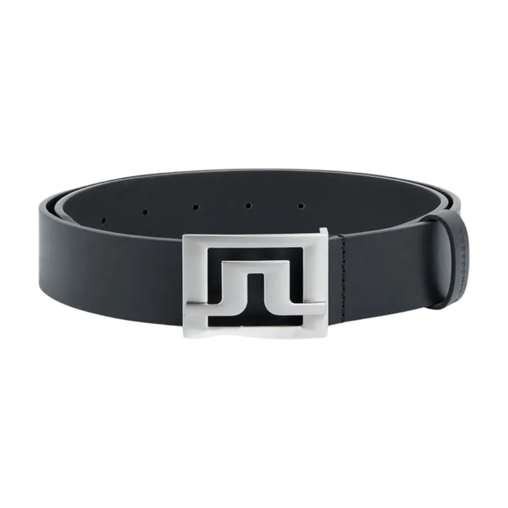 J.Lindeberg Slater 40 Pro Black Leather Belt