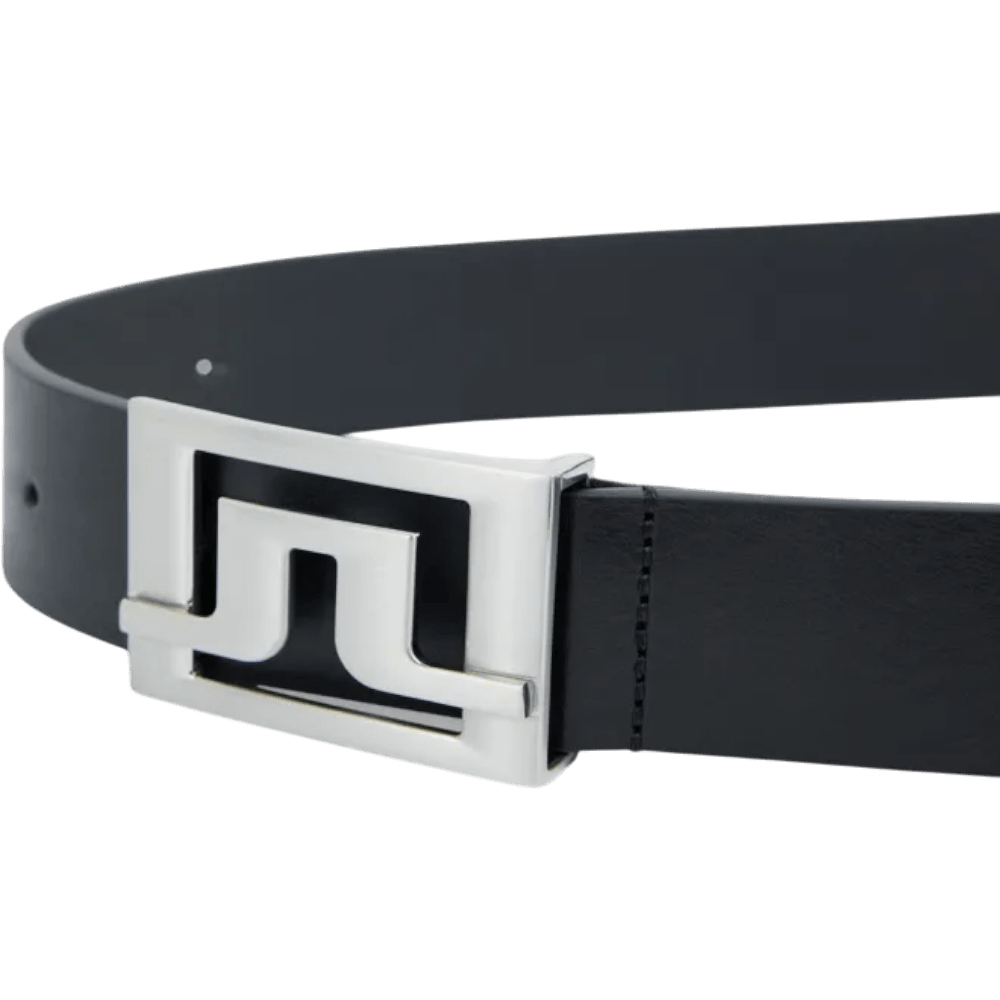 J.Lindeberg Slater 40 Pro Black Leather Belt