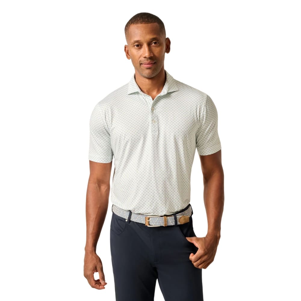 Johnnie-O Mint Julep White Polo
