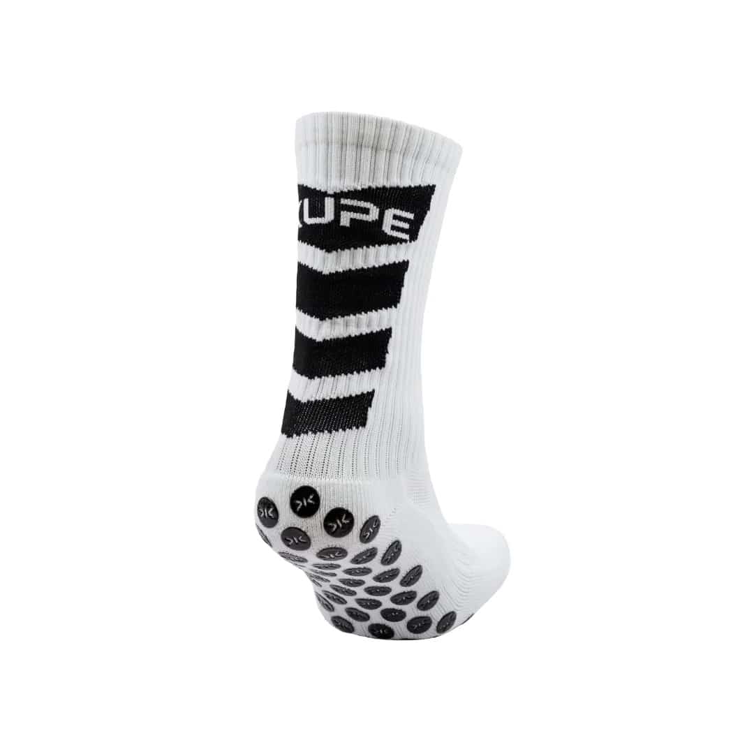 Kupe Active Grip White Socks