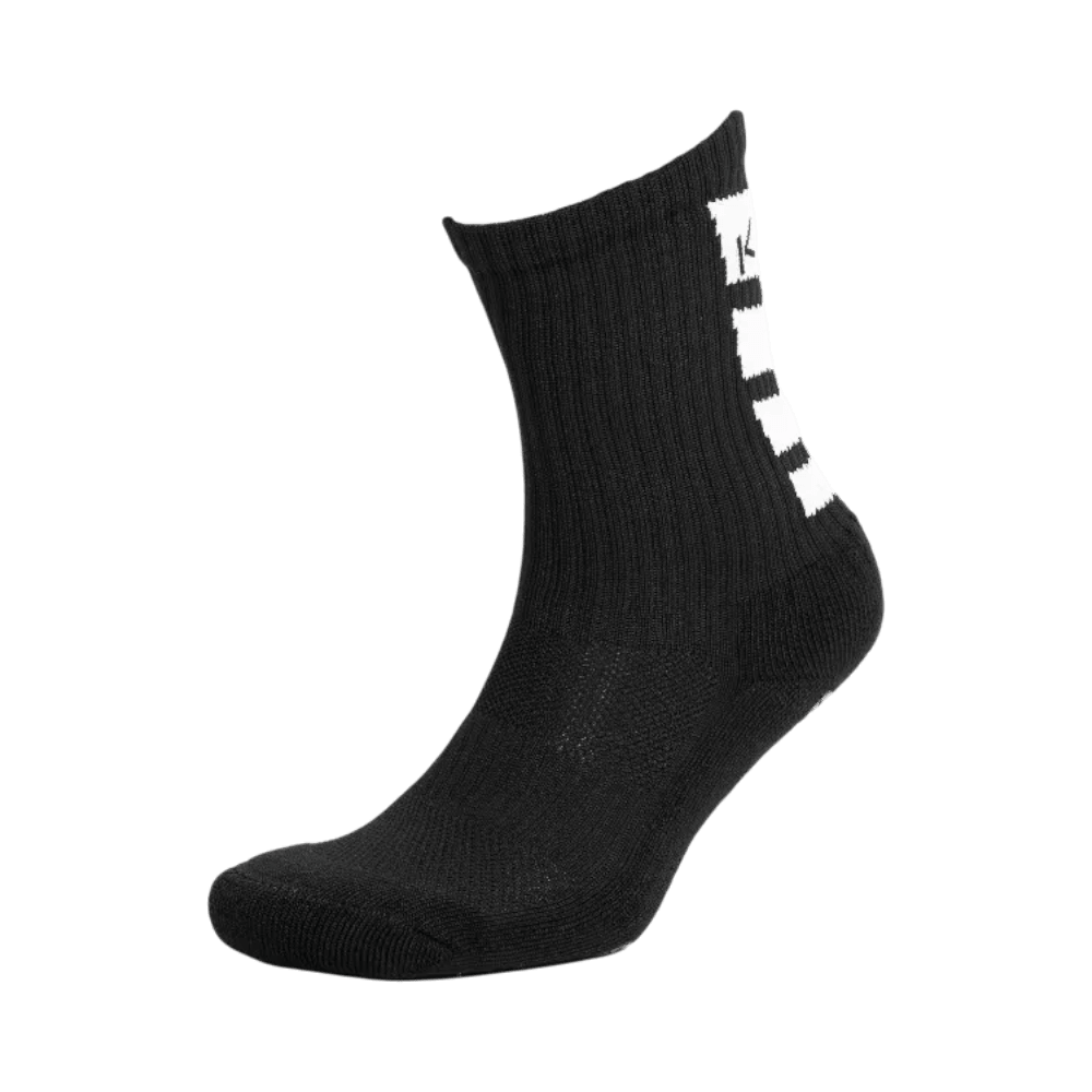 Kupe Active Kidz Calf Length Black Unisex Socks