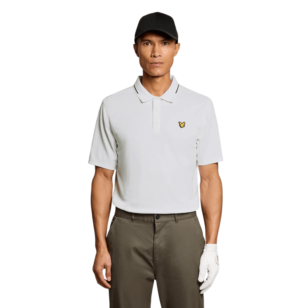 Lyle & Scott Golf 1874 White Tipped Tech Polo Shirt