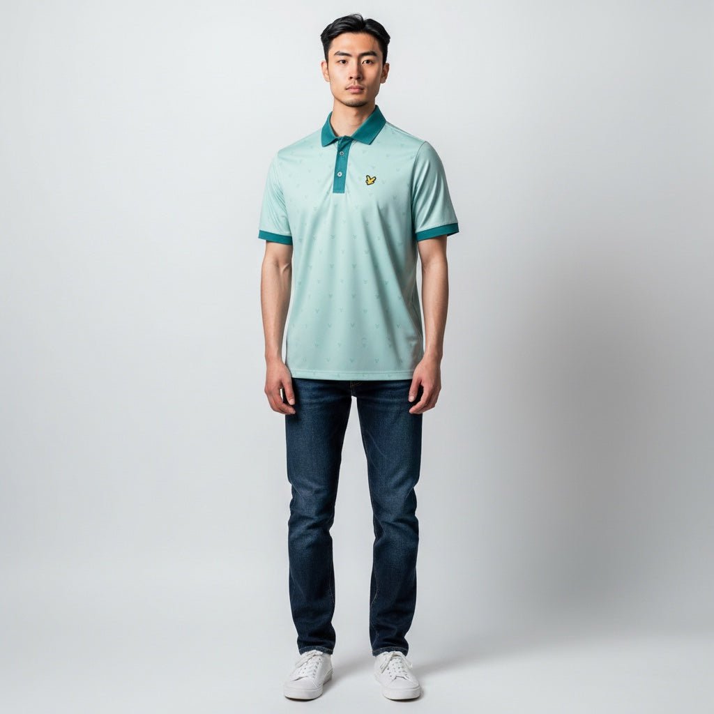 Lyle & Scott Player Mint Green Forest Shirt